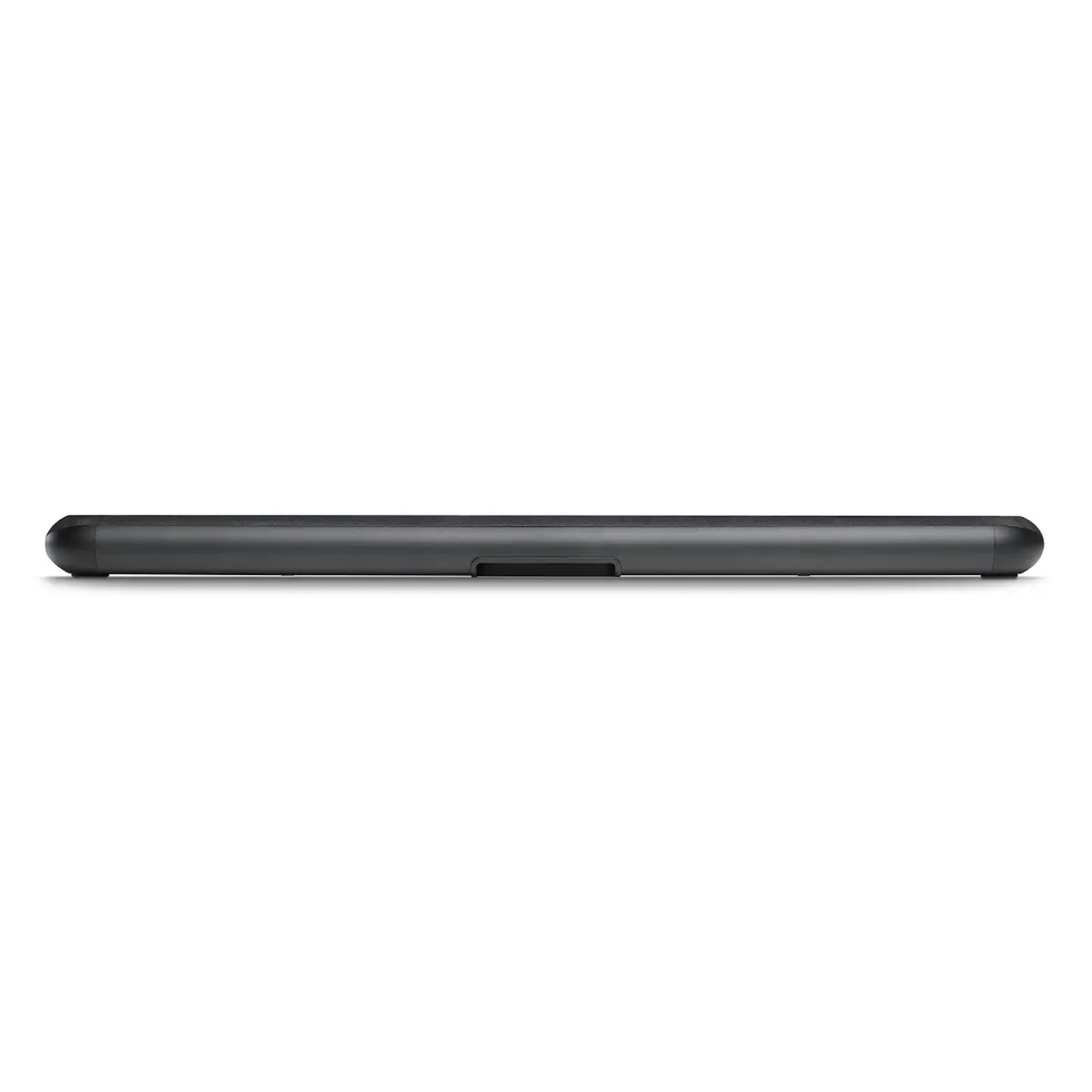 Bluesound Pulse Cinema Soundbar Schwarz Rückansicht mit Aussparung für die Wandmontage