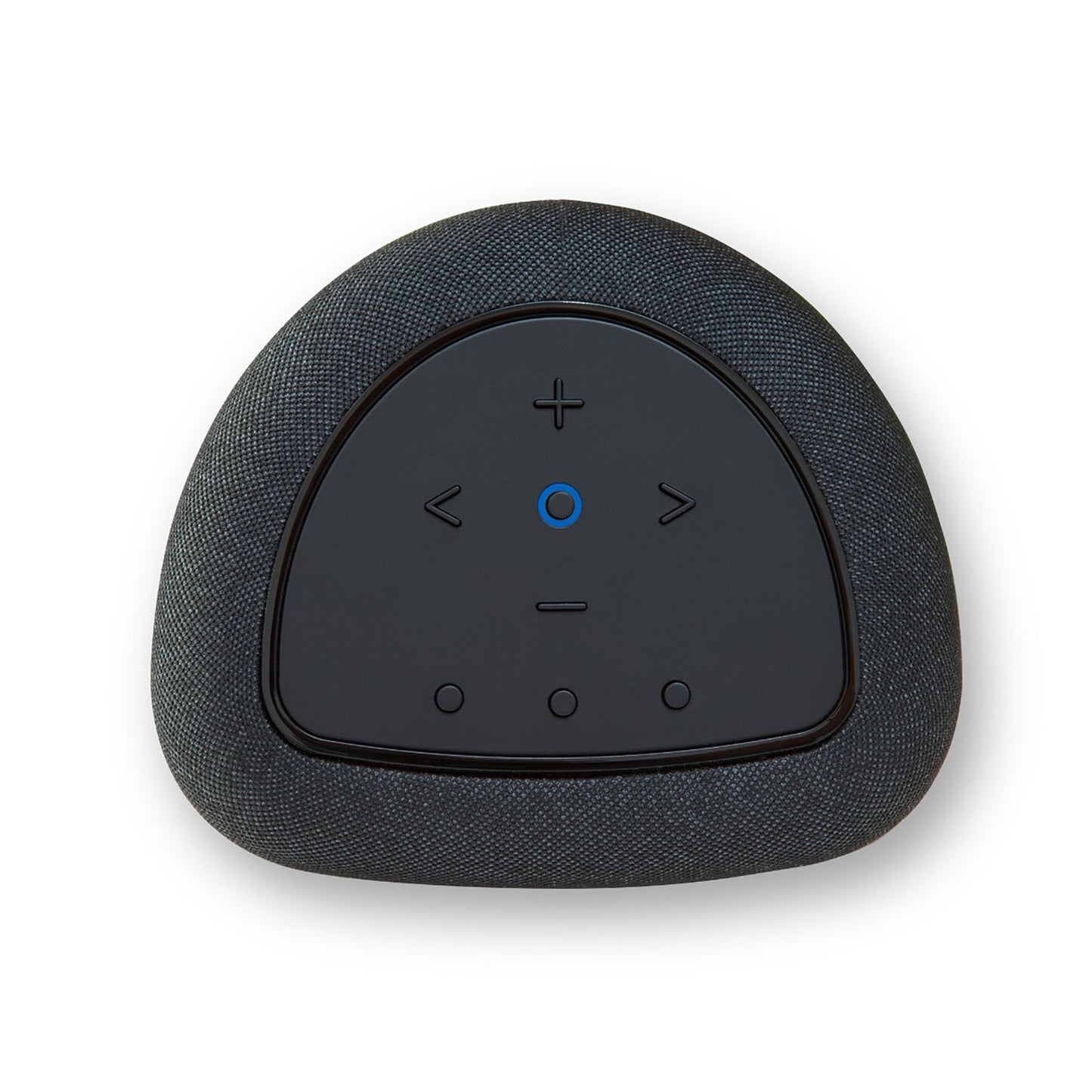 Bluesound Pulse Flex 2025 Streaming-Lautsprecher Schwarz Draufsicht auf das Touch-Bedienfeld