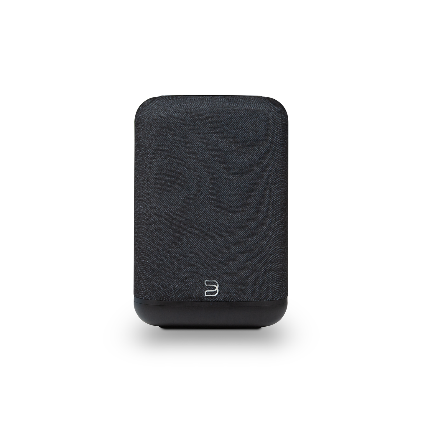 Bluesound Pulse Flex 2025 Streaming-Lautsprecher Schwarz Frontansicht mit Stoffbespannung