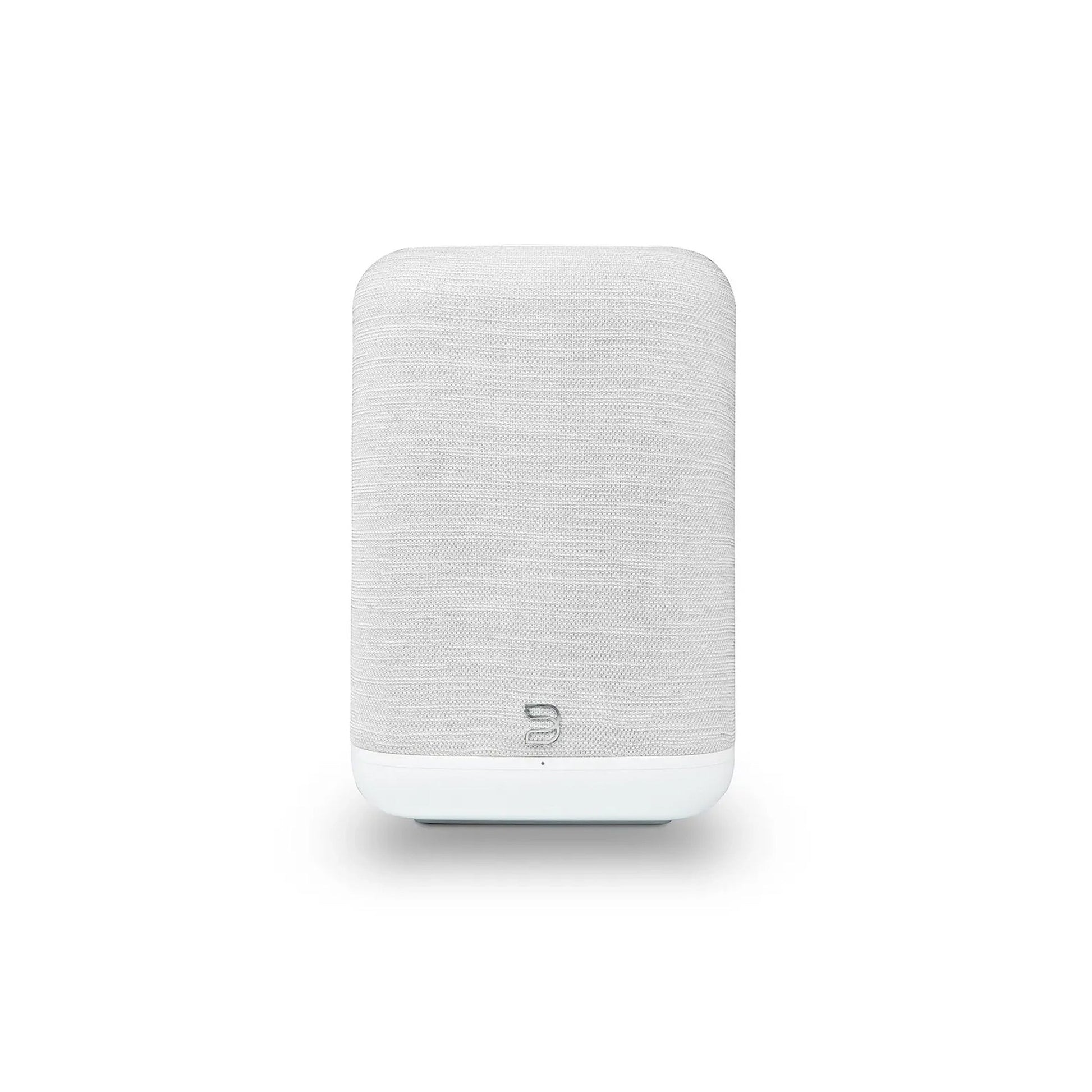 Bluesound Pulse Flex 2025 Streaming-Lautsprecher Weiss Frontansicht mit Stoffbespannung