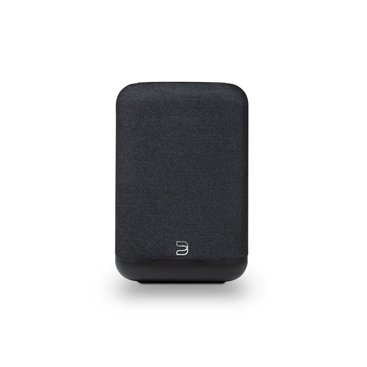Bluesound Pulse Flex P130 Streaming-Lautsprecher Schwarz Frontansicht mit Stoffbespannung
