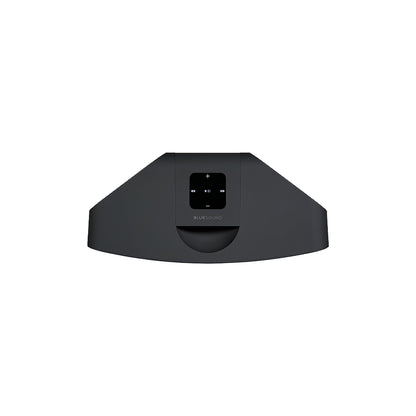 Bluesound Pulse Mini 2i Streaming-Lautsprecher Schwarz Draufsicht auf das Bedienfeld