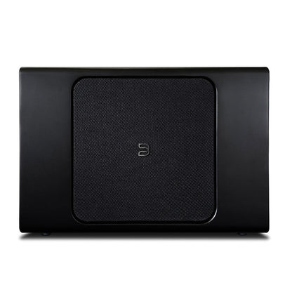 Bluesound Pulse Sub+ Subwoofer Schwarz Frontansicht mit Gitter