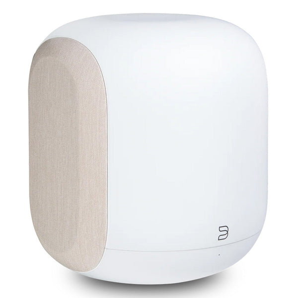 Bluesound Pulse SUB SW200 Subwoofer Schrägansicht Tan