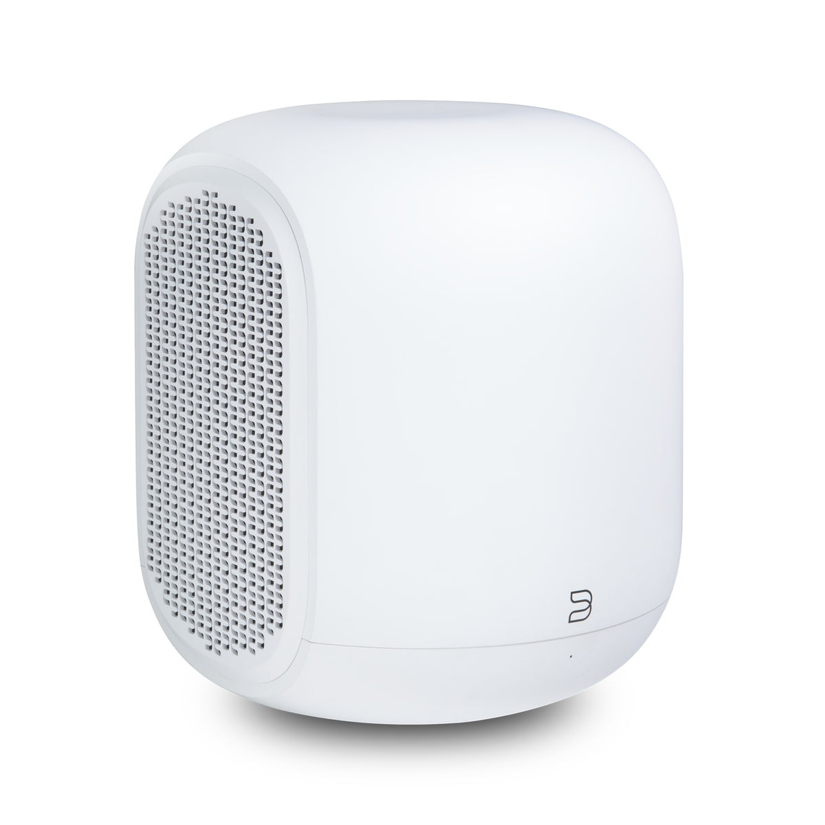 Bluesound Pulse SUB (SW200) Subwoofer Weiss Schrägansicht ohne Frontabdeckung