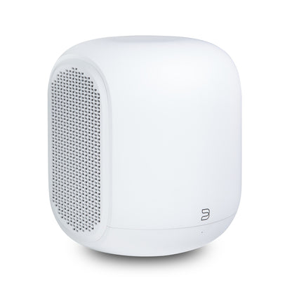 Bluesound Pulse SUB (SW200) Subwoofer Weiss Schrägansicht ohne Frontabdeckung