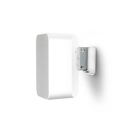 Bluesound WM100 Wandhalterung Weiss mit Lautsprecher, Montageansicht