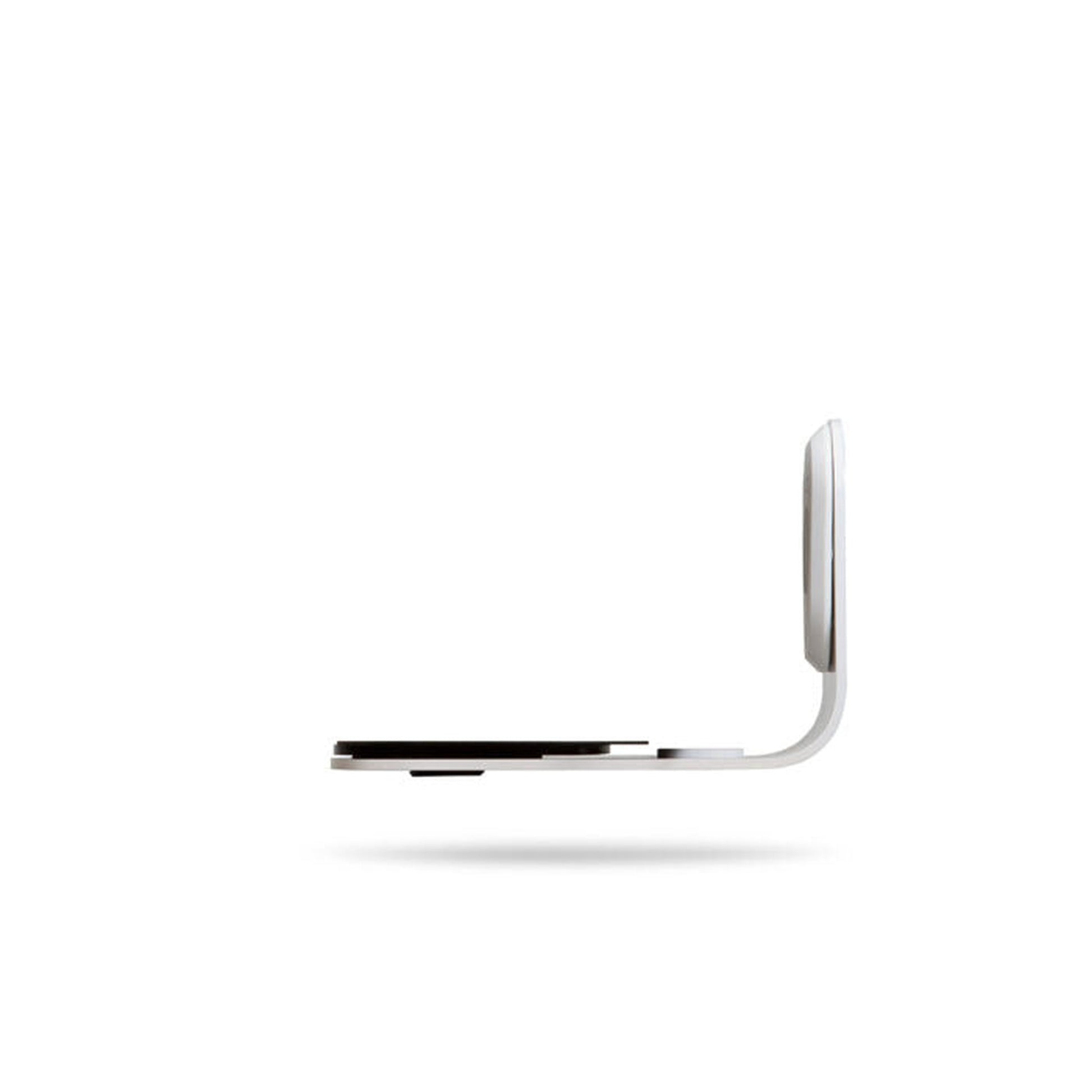 Bluesound WM200 Wandhalterung Weiss Seitenansicht mit L-Profil und Wandplatte