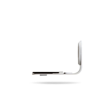 Bluesound WM200 Wandhalterung Weiss Seitenansicht mit L-Profil und Wandplatte