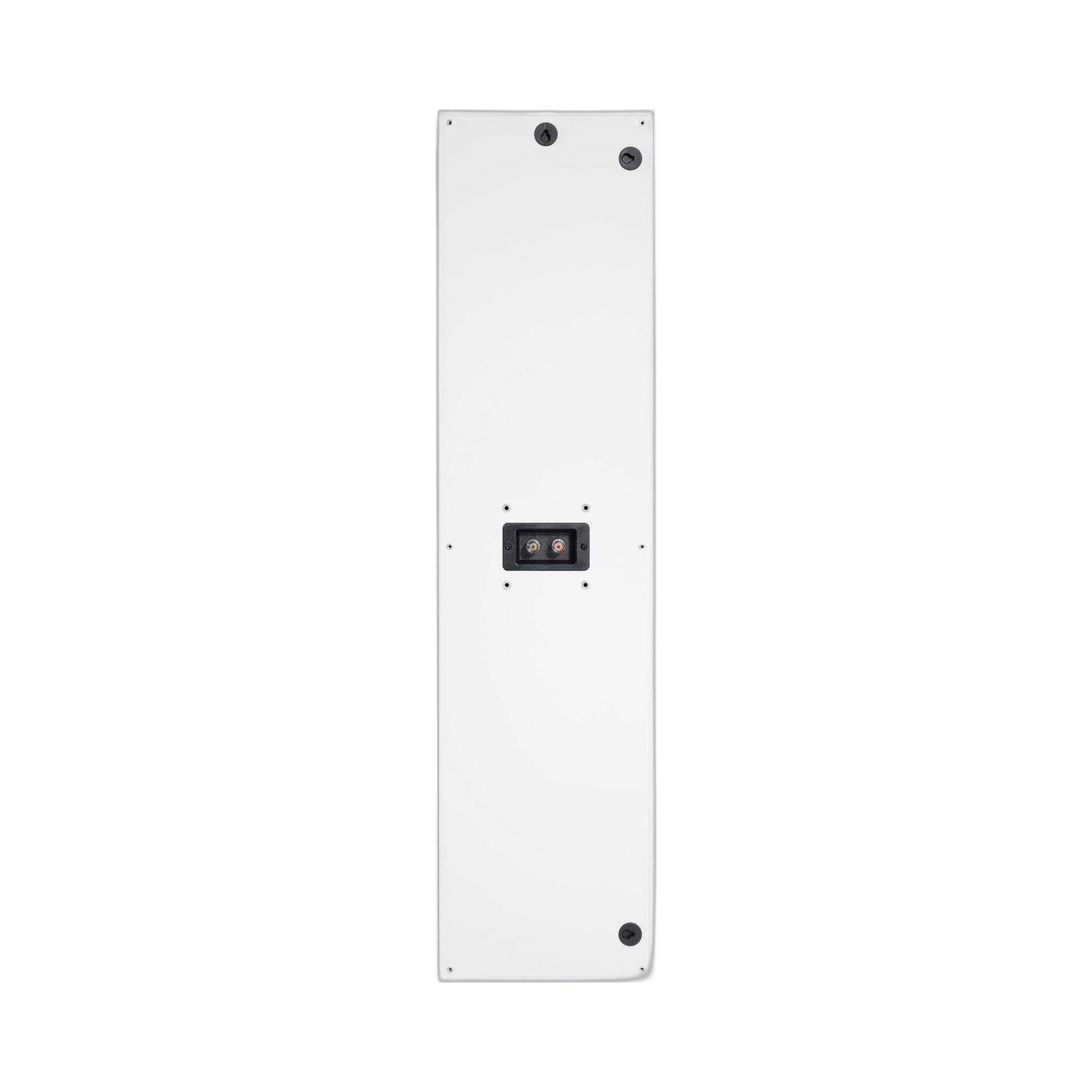 Canton Atelier InWall 11 Einbaulautsprecher weiss Rückansicht mit Anschlussfeld und Montagebohrungen