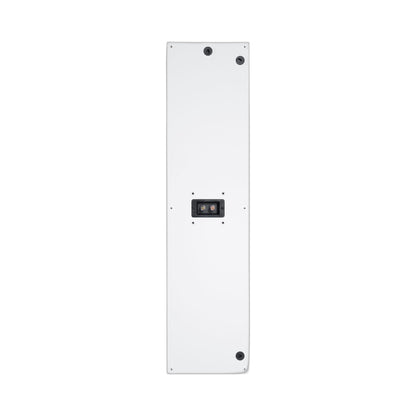 Canton Atelier InWall 11 Einbaulautsprecher weiss Rückansicht mit Anschlussfeld und Montagebohrungen