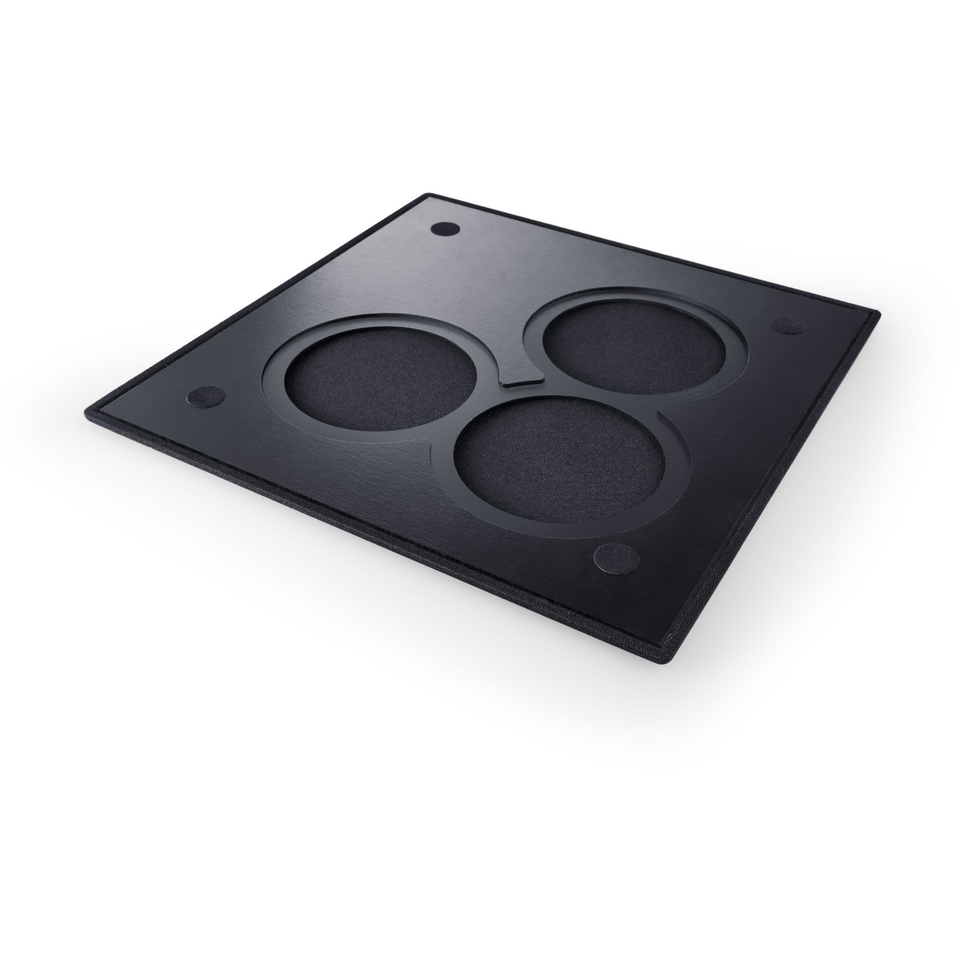 Canton Atelier InWall 3 Einbaulautsprecher schwarz Detailansicht der magnetischen Abdeckung von hinten