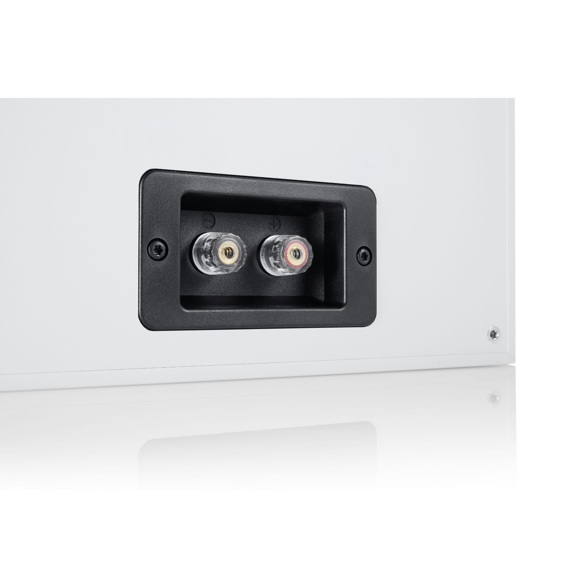 Canton Atelier InWall 3 Einbaulautsprecher weiss Anschlussfeld mit versenkten Schraubklemmen