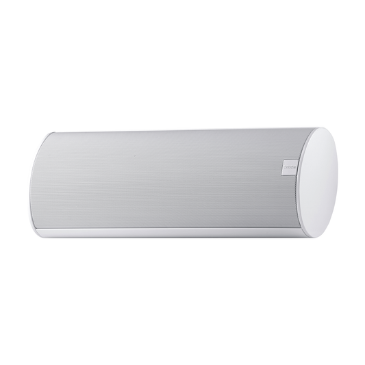 Canton CD 250.3 Center-Lautsprecher Silber Frontansicht, eloxiertes Aluminium im Querformat