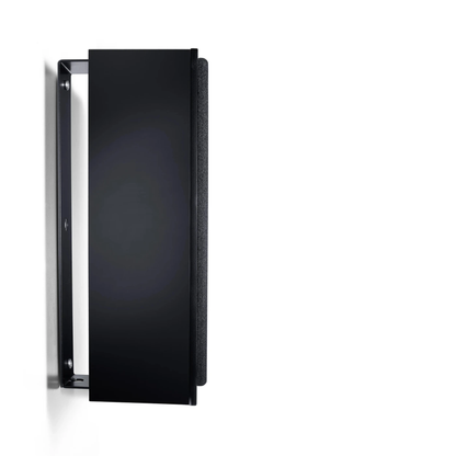 Canton GLE 10 PRO S2 On-Wall-Lautsprecher Schwarz Seitenansicht mit Abdeckung und Wandhalterung
