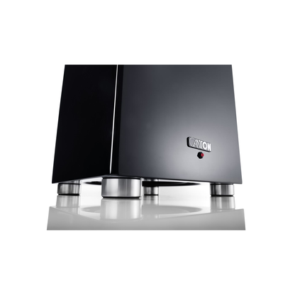 Canton Smart Libero Cinema Set + Smart Sub 8 Heimkino-Set Schwarz Detailansicht der Subwoofer-Standfüsse