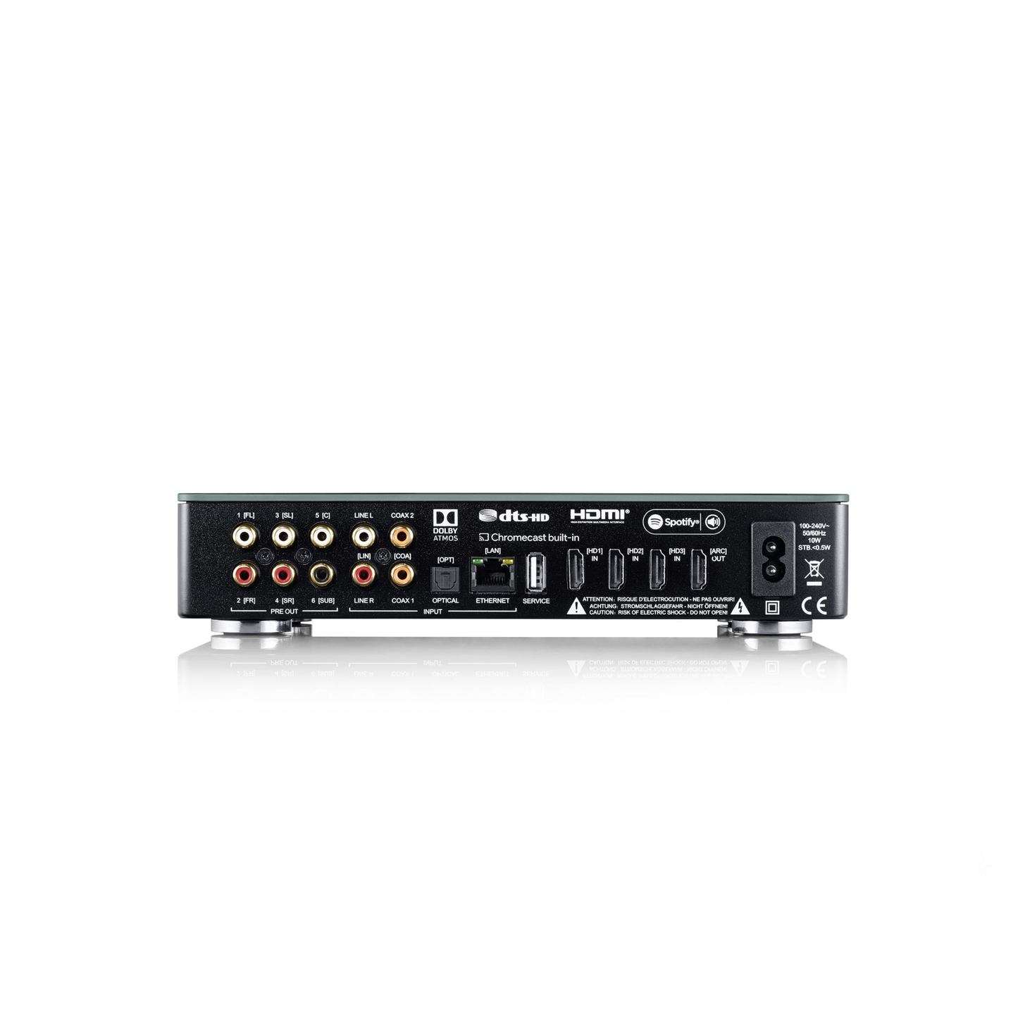Canton Smart Libero Set 2 Streaming-Set Schwarz Anschlussfeld des Smart Connect mit HDMI und Cinch