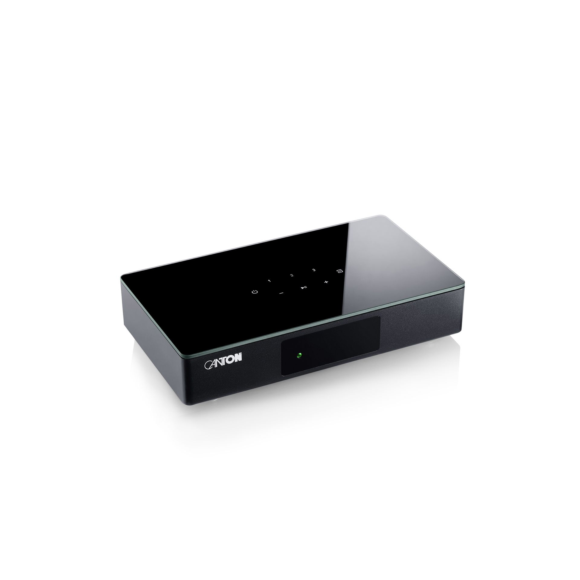 Canton Smart Libero Set 4 Surround-Set Schwarz Schrägansicht des Smart Connect von oben