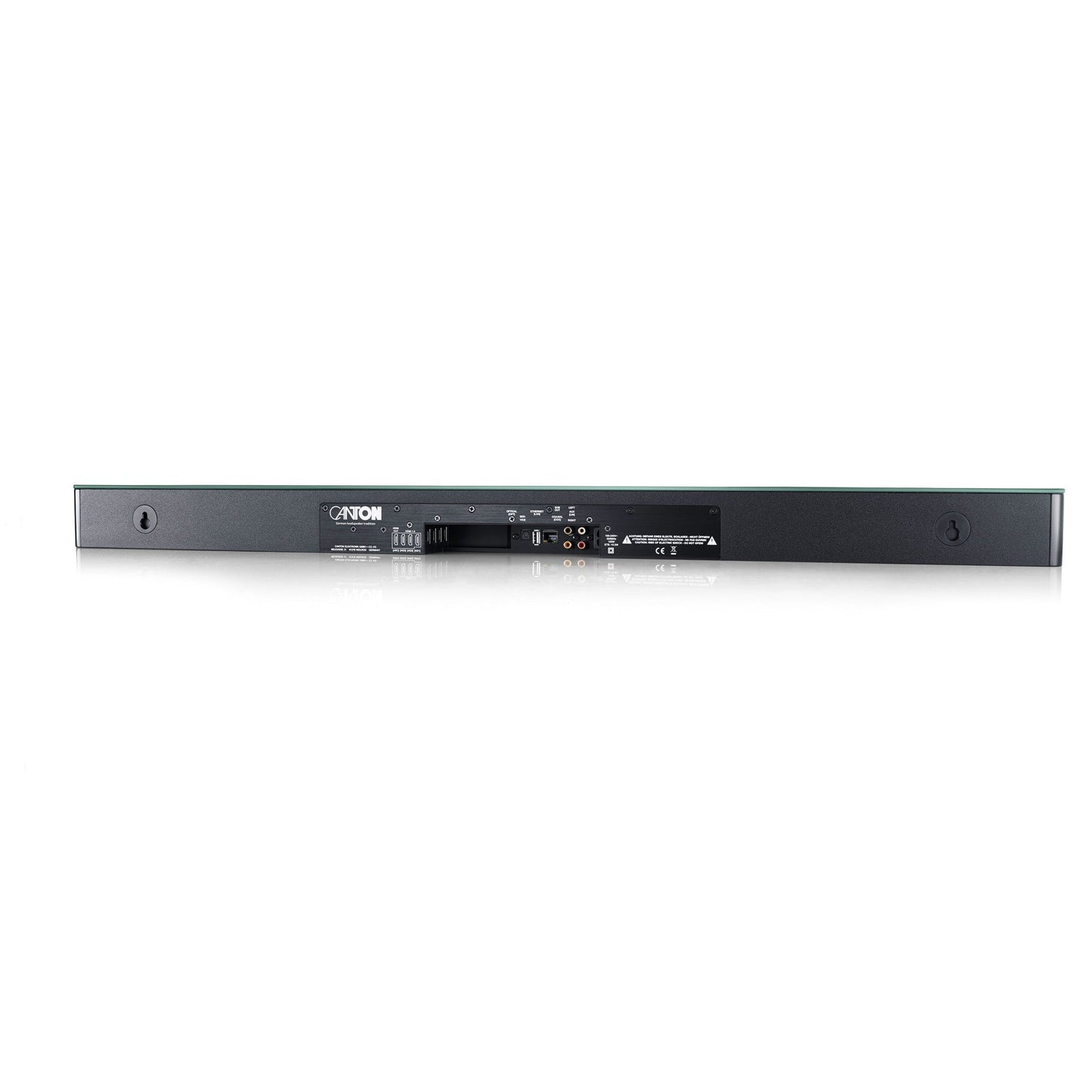 Canton Smart Soundbar 10 S2 Soundbar Anschlussfeld mit HDMI ARC, Optical, LAN und Cinch-Eingängen
