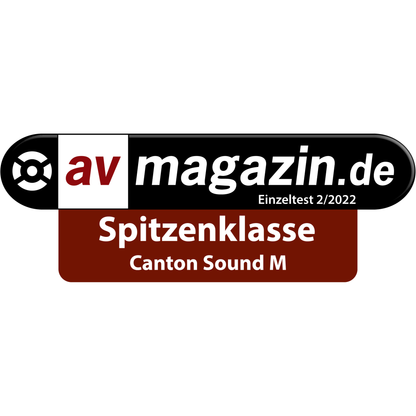 Canton Sound M Soundbar Weiss Auszeichnung Spitzenklasse im Einzeltest 2/2022 von av-magazin.de