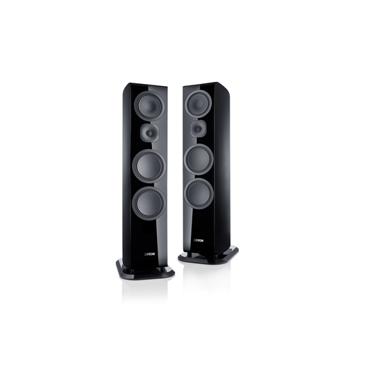 Canton Vento 101 Standlautsprecher Schwarz Stereopaar frontal ohne Abdeckung