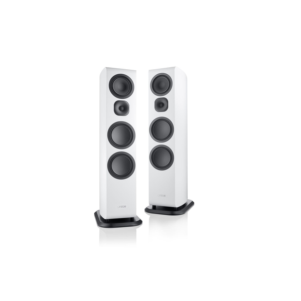 Canton Vento 101 Standlautsprecher Weiss Stereopaar frontal ohne Abdeckung