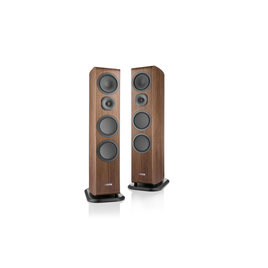 Canton Vento 91 Standlautsprecher Nussbaum Stereopaar frontal ohne Abdeckung