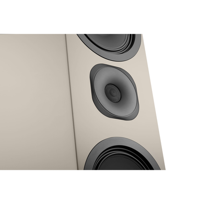 Canton Vento 91 Standlautsprecher Sand Detailansicht Hochtöner im Waveguide zwischen den Chassis