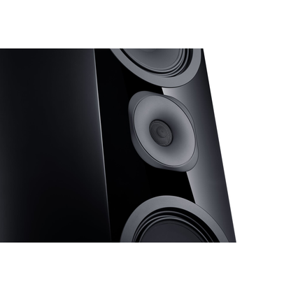 Canton Vento 91 Standlautsprecher Schwarz Detailansicht Hochtöner im Waveguide zwischen den Chassis
