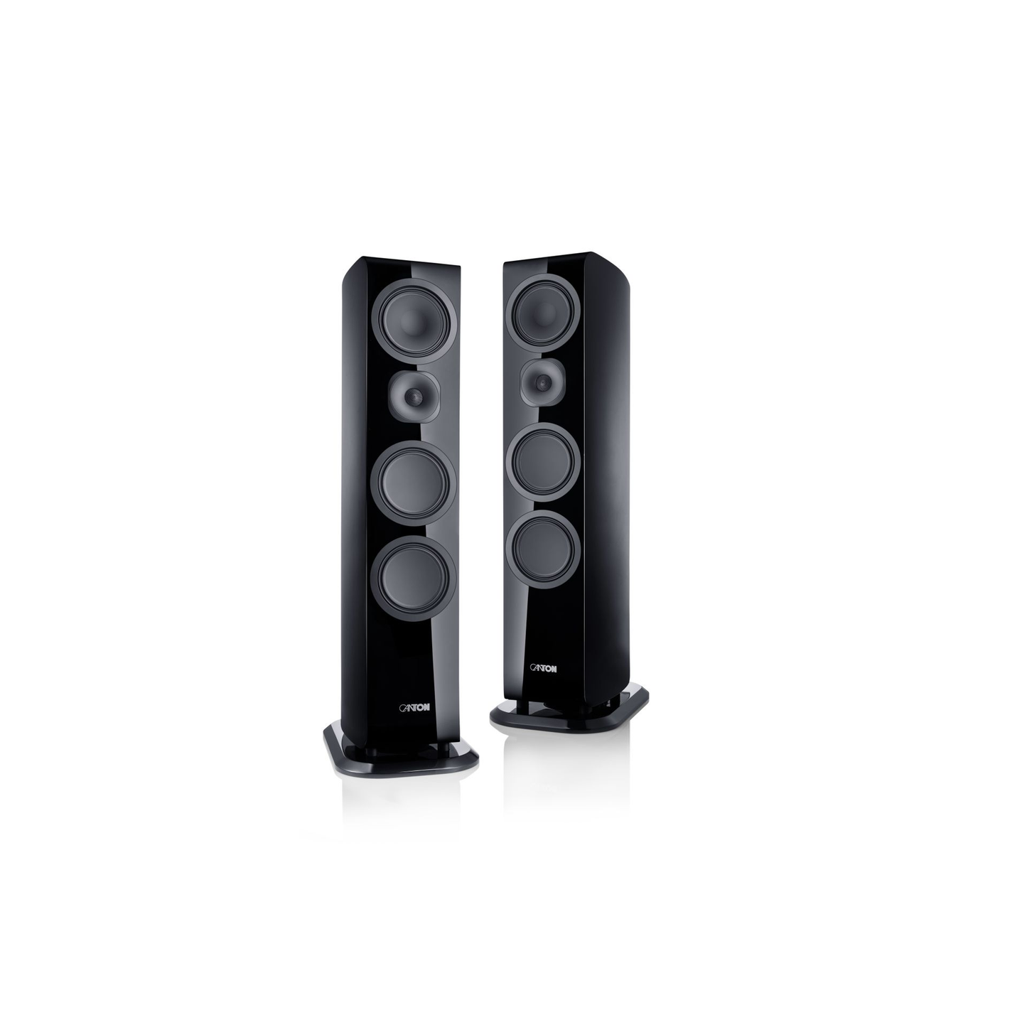 Canton Vento 91 Standlautsprecher Schwarz Stereopaar frontal ohne Abdeckung