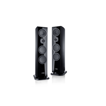 Canton Vento 91 Standlautsprecher Schwarz Stereopaar frontal ohne Abdeckung