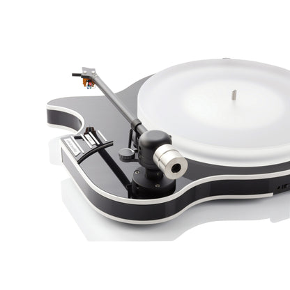 Clearaudio Celebrity Al Di Meola Plattenspieler Detailansicht Tonarmlager mit Gegengewicht, Schwarz