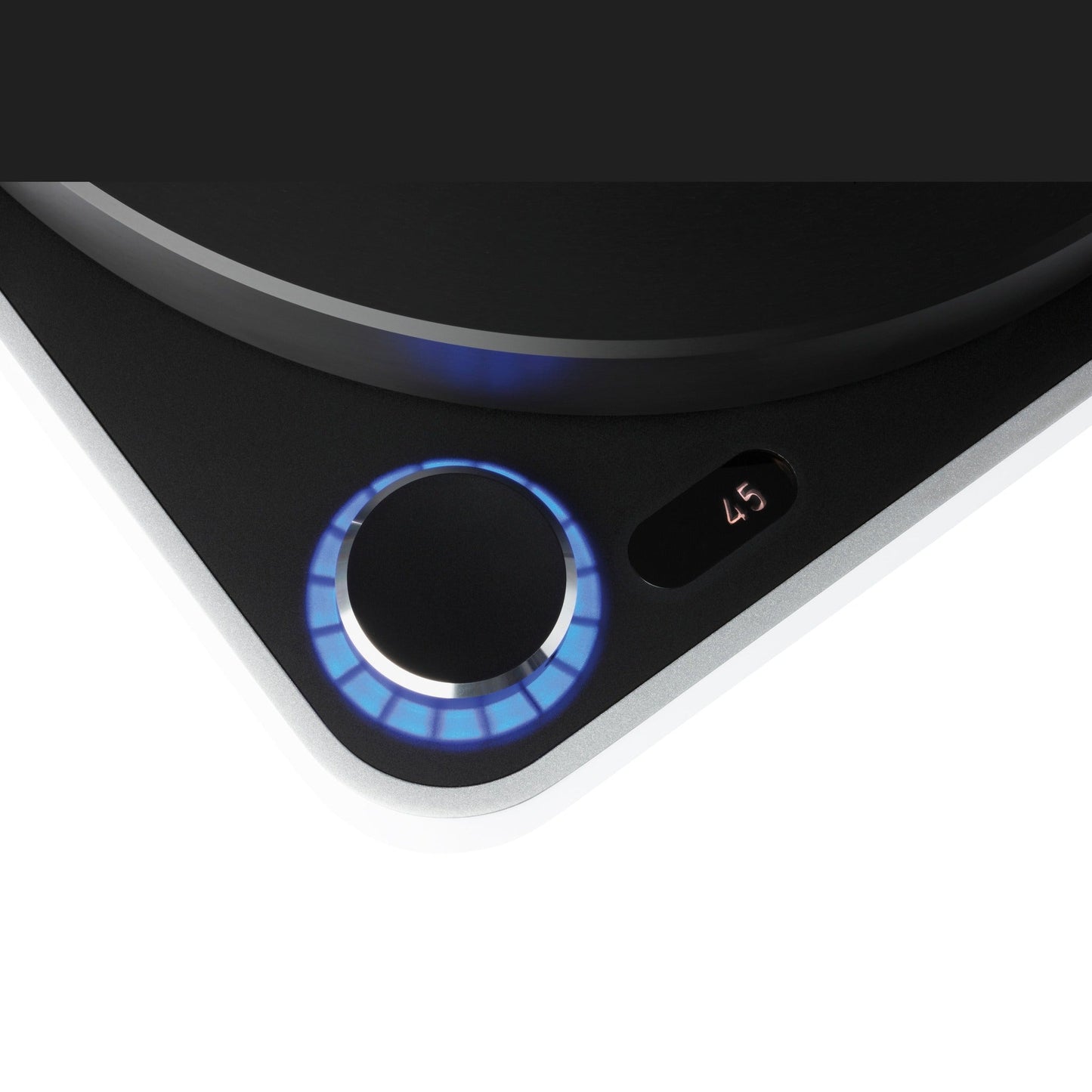 Clearaudio concept Signature Plattenspieler Detailansicht Drehzahlanzeige mit Wahltaster