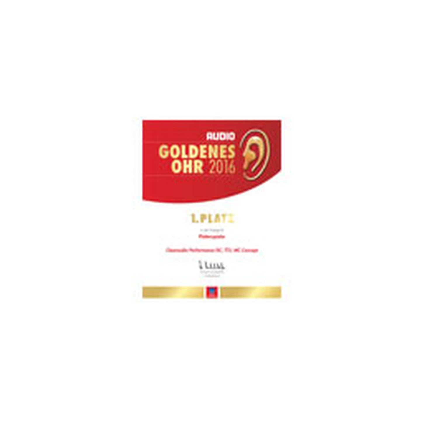 Clearaudio concept Signature Plattenspieler Auszeichnung AUDIO Goldenes Ohr 2016, 1. Platz