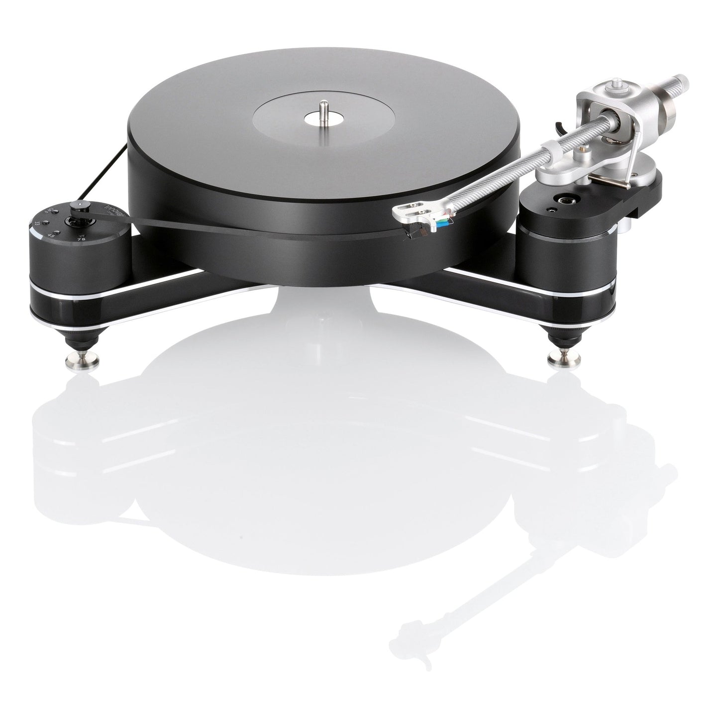 Clearaudio Innovation Compact Plattenspieler Farbvariante Schwarz mit Plattenteller und Tonarm