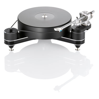 Clearaudio Innovation Compact Plattenspieler Farbvariante Schwarz mit Plattenteller und Tonarm