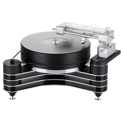 Clearaudio Innovation Plattenspieler Farbvariante Schwarz mit montiertem Tangential-Tonarm