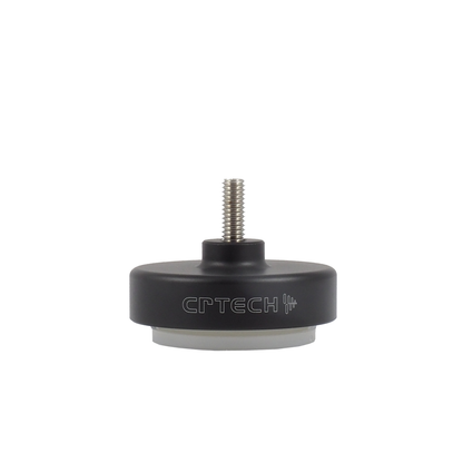 CR-Tech Sound Supports 5023 Entkopplungsfuss in Schwarz mit M6-Gewindeschraube, Frontansicht