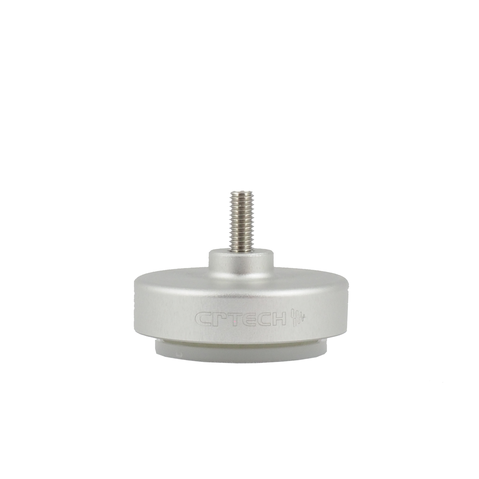 CR-Tech Sound Supports 5023 Entkopplungsfuss in Silber mit M6-Gewindeschraube, Frontansicht