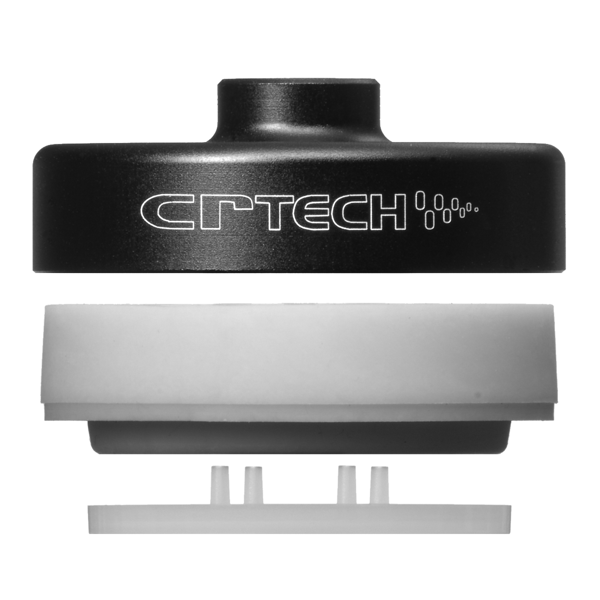 CR-Tech Sound Supports 6540 Entkopplungsfuss ohne Gewindeschraube mit Dämpferelement, Aufbauzeichnung