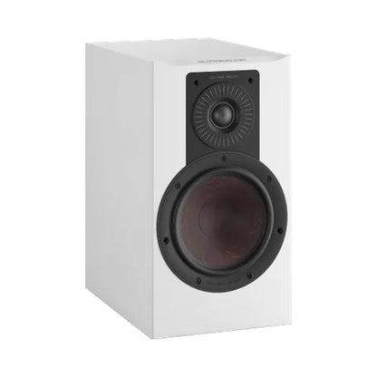 DALI Opticon 2 MK2 Regallautsprecher Weiss Schrägansicht ohne Frontbespannung