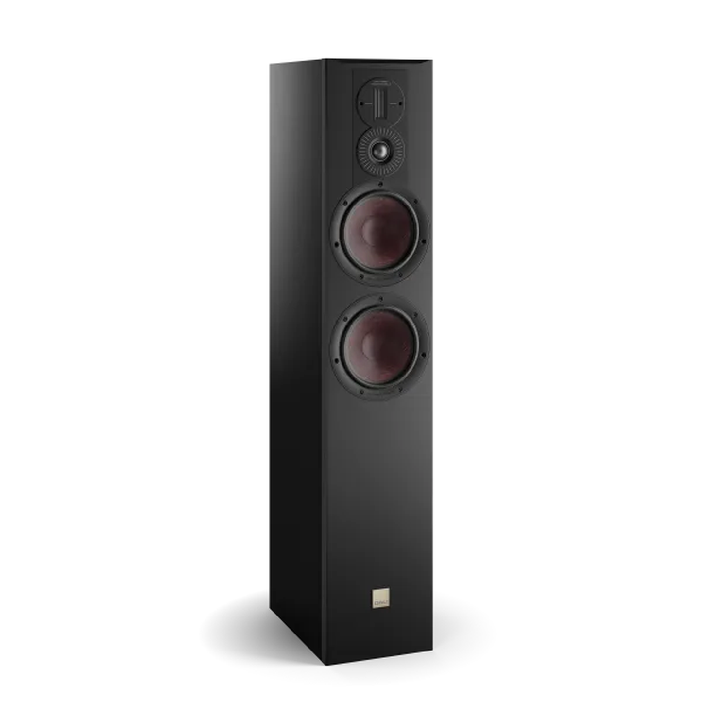 DALI Opticon 6 MK2 Standlautsprecher Schwarz Schrägansicht ohne Frontbespannung
