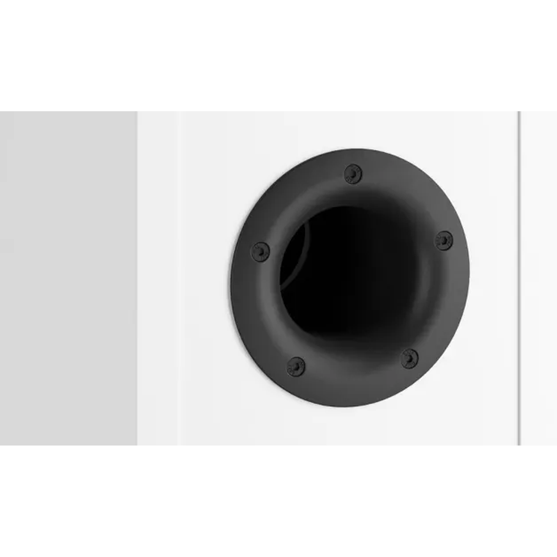 DALI Opticon 6 MK2 Standlautsprecher Detailansicht Bassreflexport, Gehäuseöffnung seitlich