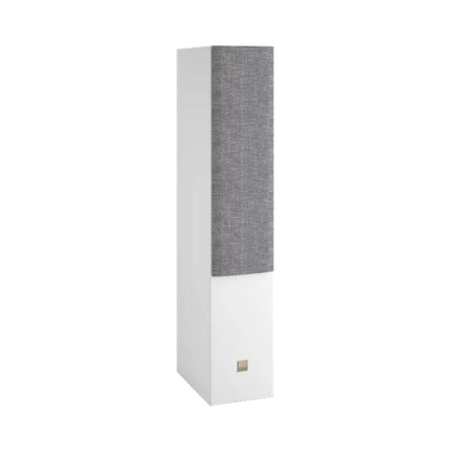DALI Opticon 6 MK2 Standlautsprecher Weiss Schrägansicht mit Frontbespannung