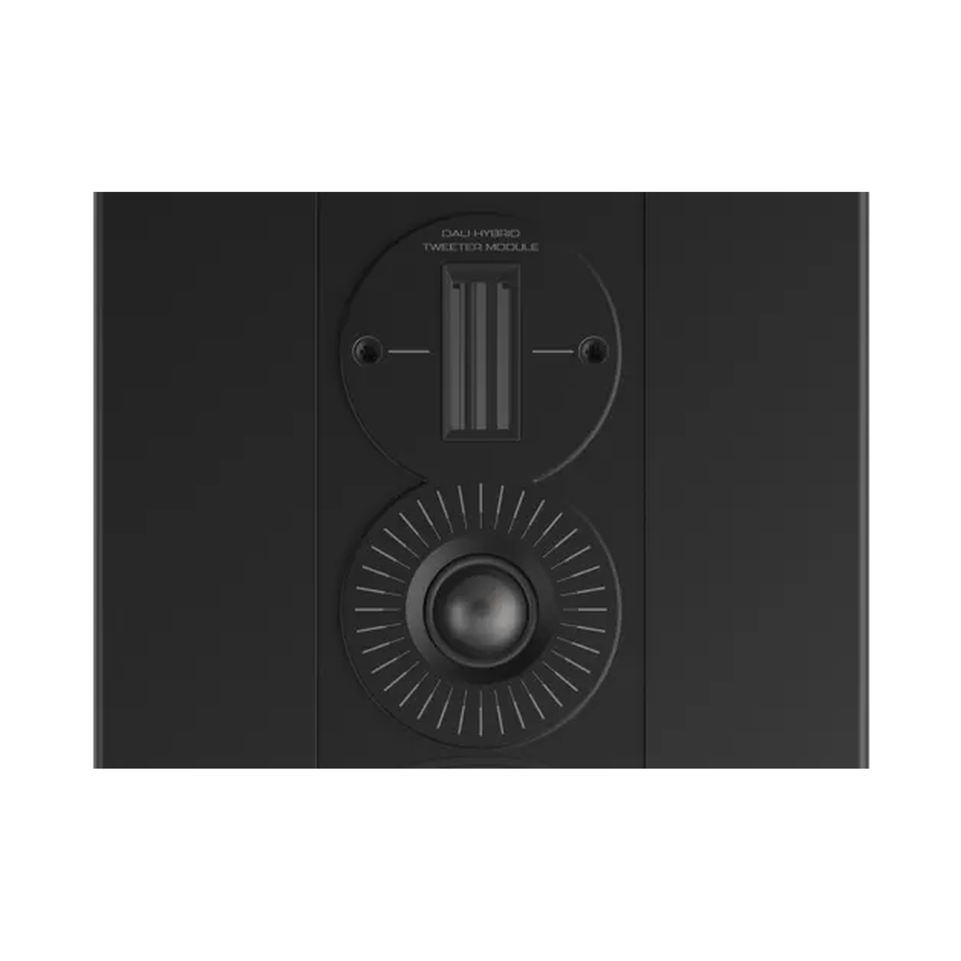DALI Opticon 8 MK2 Standlautsprecher Schwarz Detailansicht Hybrid-Tweetermodul
