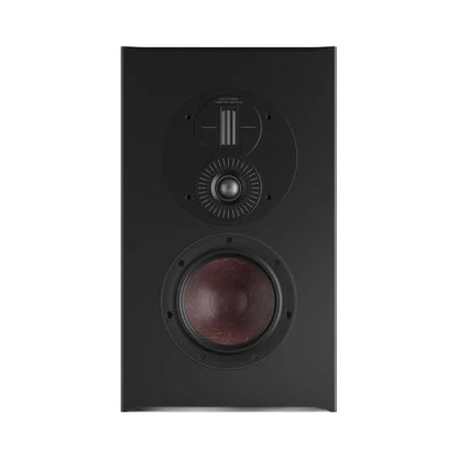 DALI Opticon LCR MK2 On-Wall-Lautsprecher Schwarz Frontansicht ohne Frontbespannung
