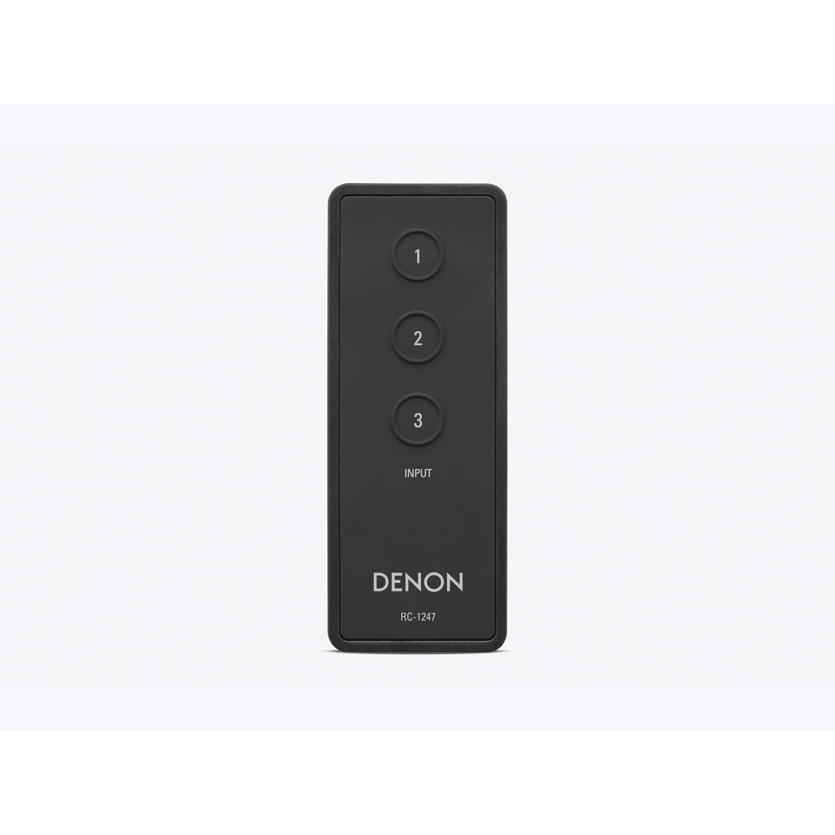 Denon AVS-3 8K-HDMI-Switch, mitgelieferte Fernbedienung RC-1247 (Herstellerfoto)