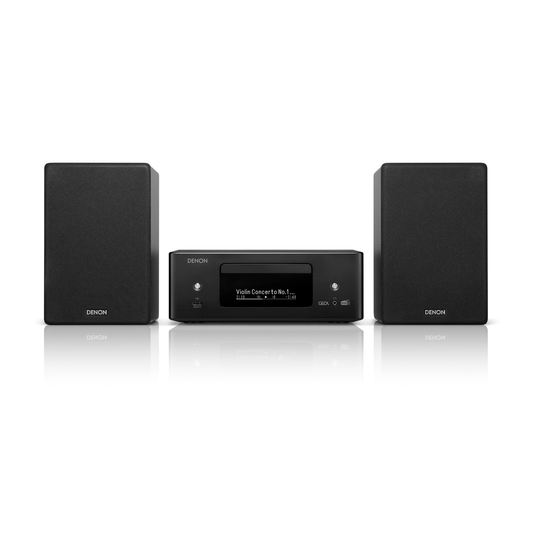 Denon CEOL N12DAB Kompaktanlage Frontansicht mit Lautsprecherpaar