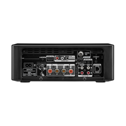 Denon CEOL N12DAB Kompaktanlage Rückansicht mit HDMI ARC, Cinch- und Lautsprecheranschlüssen