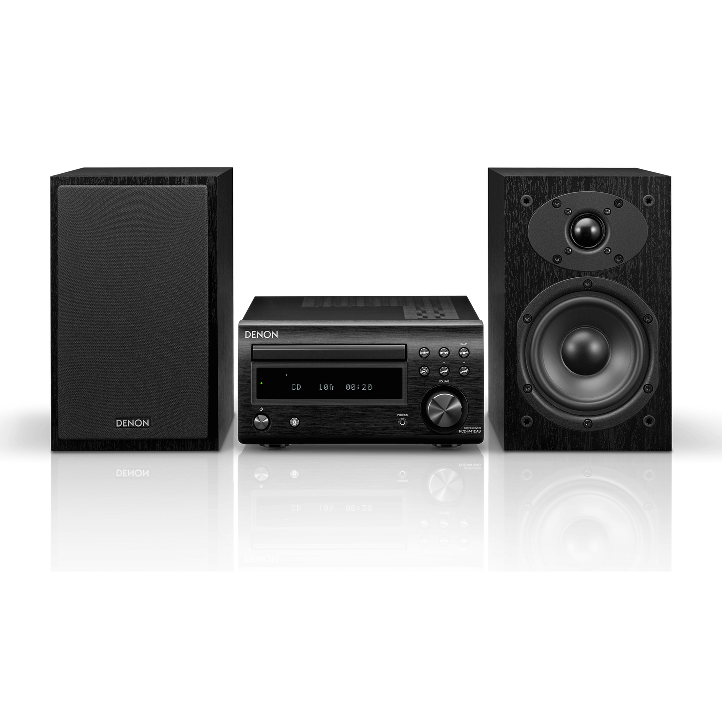 Denon D-M41DAB Kompaktanlage Frontansicht mit Lautsprecherpaar